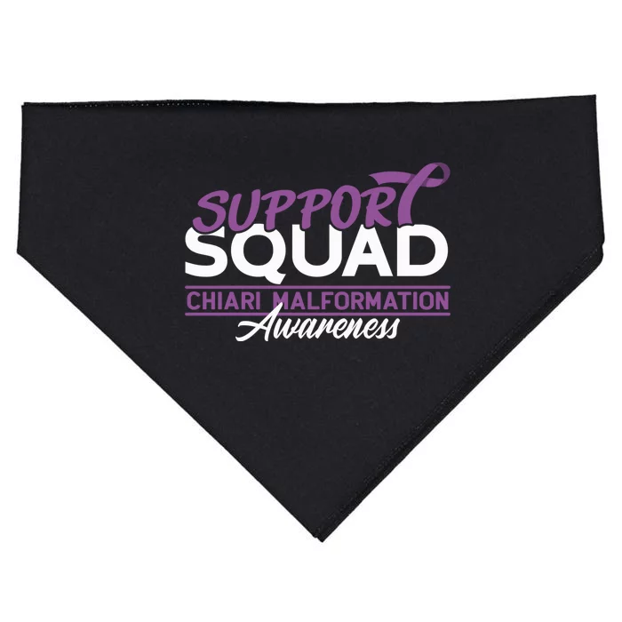 Support Awareness Squad I CM Cerebellum Chiari Malformation USA-Made Doggie Bandana