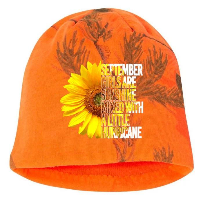 September Are Sunshine Mixed Hurricane Sunflower Gift Kati - Camo Knit Beanie