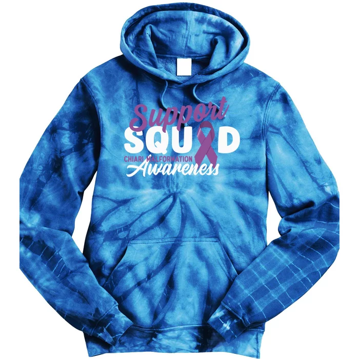 Support Awareness Squad I CM Cerebellum Chiari Malformation Tie Dye Hoodie