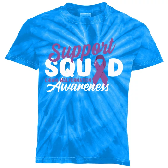 Support Awareness Squad I CM Cerebellum Chiari Malformation Kids Tie-Dye T-Shirt