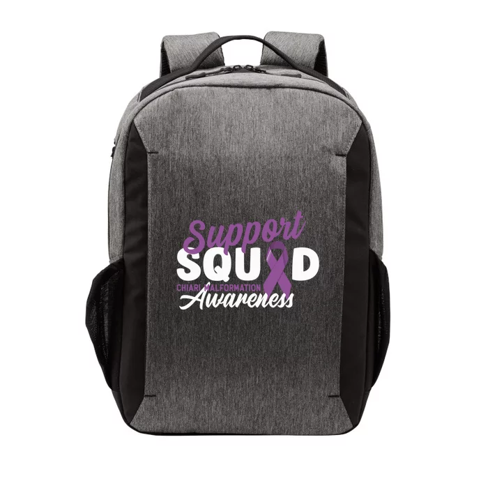 Support Awareness Squad I CM Cerebellum Chiari Malformation Vector Backpack