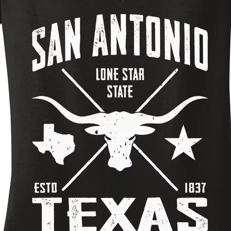 San Antonio Women's V-Neck T-Shirt