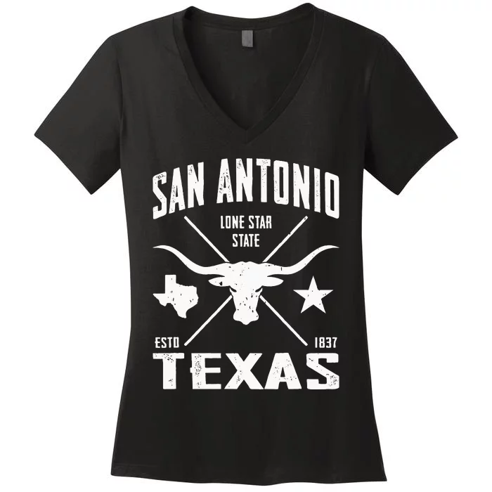 San Antonio Women's V-Neck T-Shirt