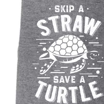 Skip A Straw Save A Turtle Gift For Ocean Animal Lovers Great Gift Doggie 3-End Fleece Hoodie