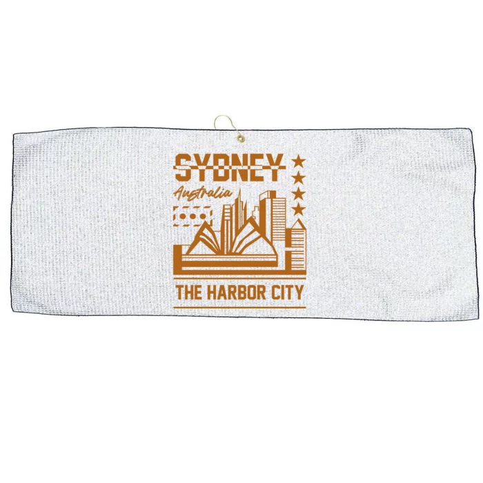 Sydney Australia Large Microfiber Waffle Golf Towel