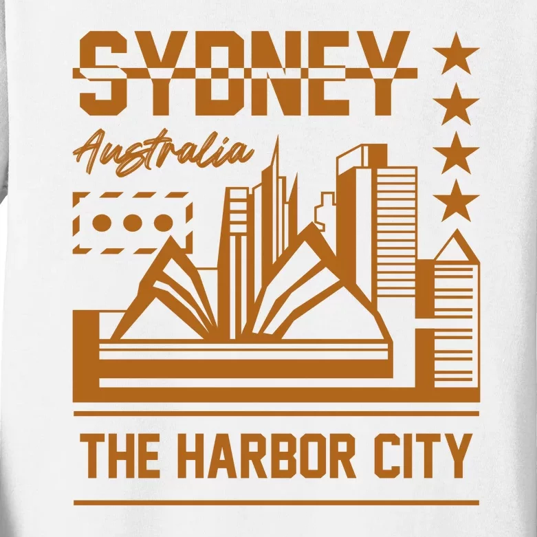 Sydney Australia Kids Long Sleeve Shirt