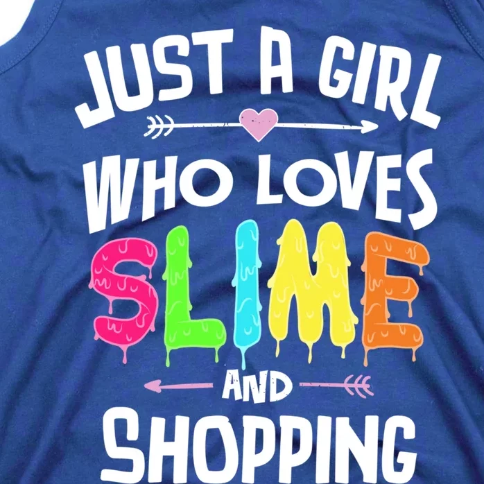 Slime And Shopping Funny Gift Funny Gift Tank Top