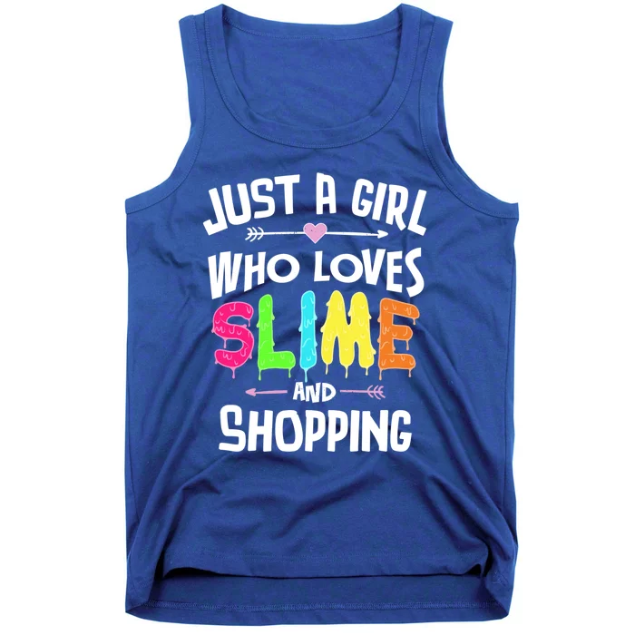 Slime And Shopping Funny Gift Funny Gift Tank Top