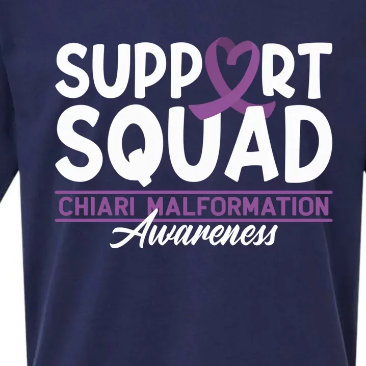 Support Awareness Squad I CM Cerebellum Chiari Malformation Sueded Cloud Jersey T-Shirt