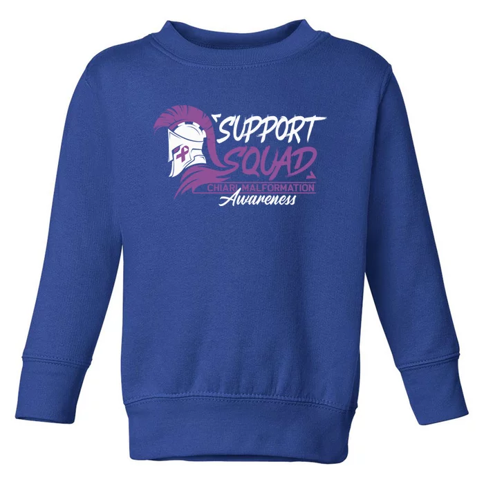 Support Awareness Squad I CM Cerebellum Chiari Malformation Toddler Sweatshirt