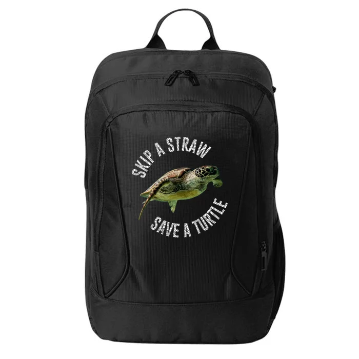 Skip A Straw Save A Turtle Design Environt Great Gift City Backpack