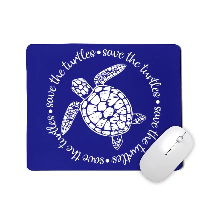 Skip A Straw Save A Turtle Cool Gift Mousepad