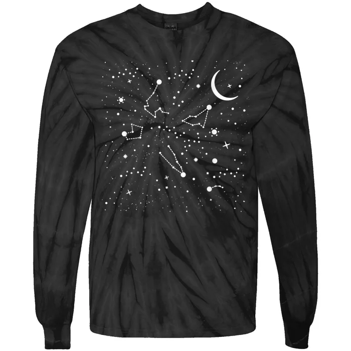 Science Astronomy Tie-Dye Long Sleeve Shirt