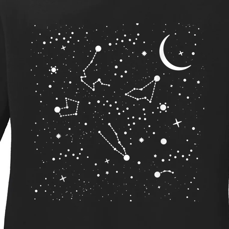 Science Astronomy Ladies Long Sleeve Shirt