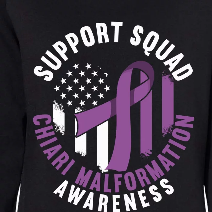 Support Awareness Squad I CM Cerebellum Chiari Malformation Womens California Wash Sweatshirt