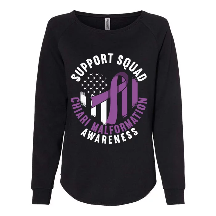 Support Awareness Squad I CM Cerebellum Chiari Malformation Womens California Wash Sweatshirt