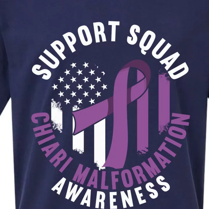 Support Awareness Squad I CM Cerebellum Chiari Malformation Sueded Cloud Jersey T-Shirt