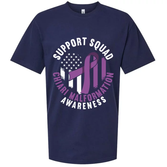 Support Awareness Squad I CM Cerebellum Chiari Malformation Sueded Cloud Jersey T-Shirt