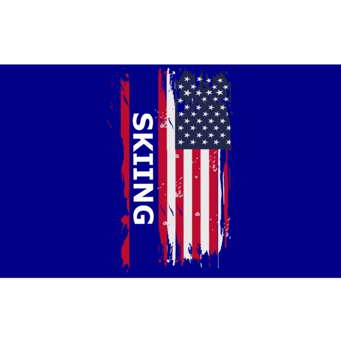 Skiing And Skiers Usa Cool Gift Bumper Sticker