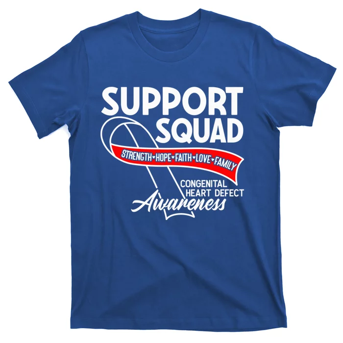 Support Awareness Squad I CHD Congenital Heart Defect T-Shirt