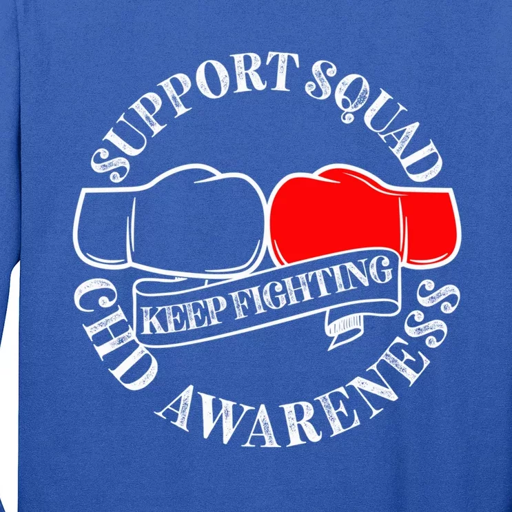 Support Awareness Squad I CHD Congenital Heart Defect Long Sleeve Shirt