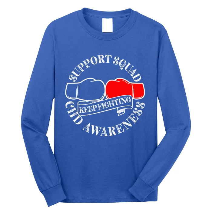 Support Awareness Squad I CHD Congenital Heart Defect Long Sleeve Shirt