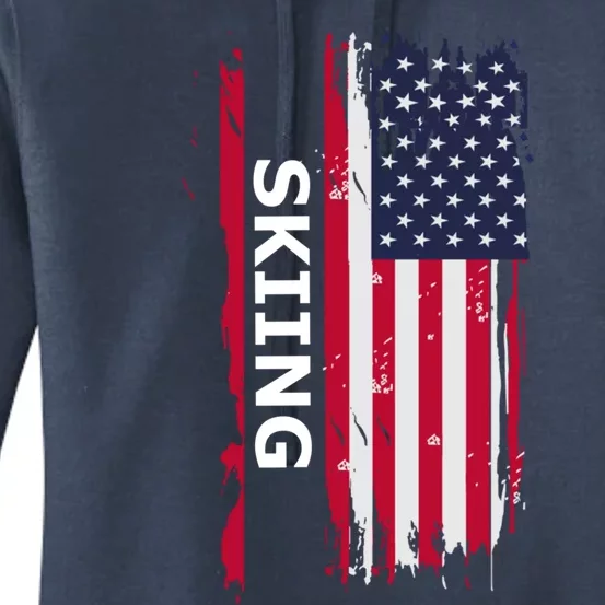 Skiing And Skiers Usa Gift Women's Pullover Hoodie