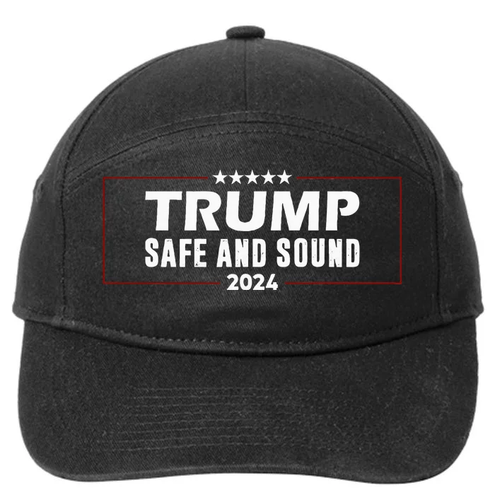 Safe And Sound Trump 2024 7-Panel Snapback Hat