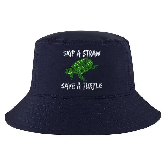 Skip A Straw Save A Turtle Cute Gift Tee Gift Cool Comfort Performance Bucket Hat