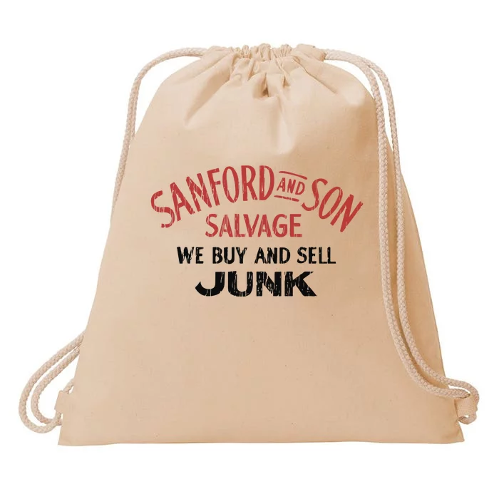 Sanford And Son Salvage We Buy And Sell Junk Drawstring Bag