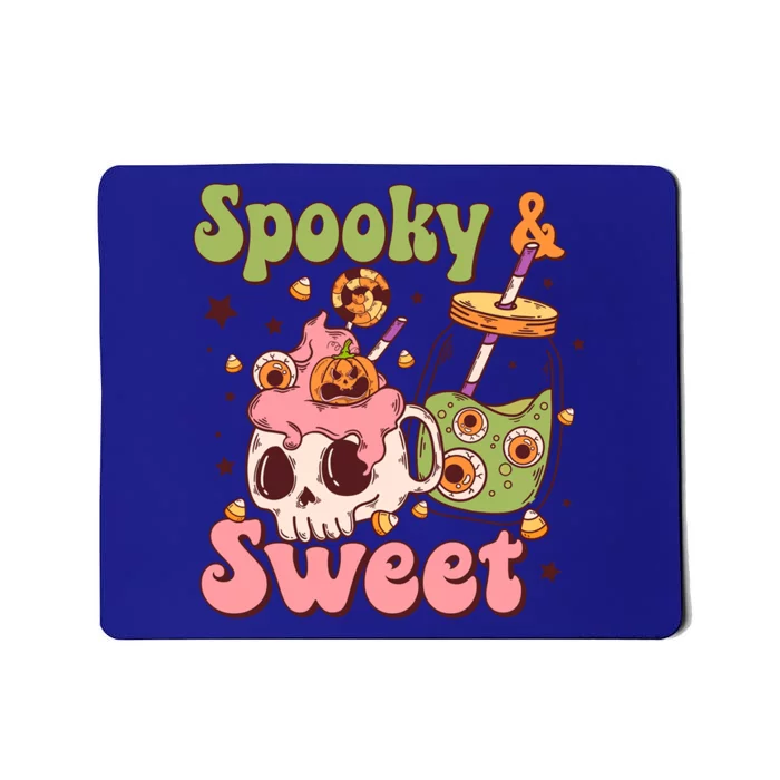 Spooky And Sweet Retro Groovy Halloween Candy Costume Gift Mousepad