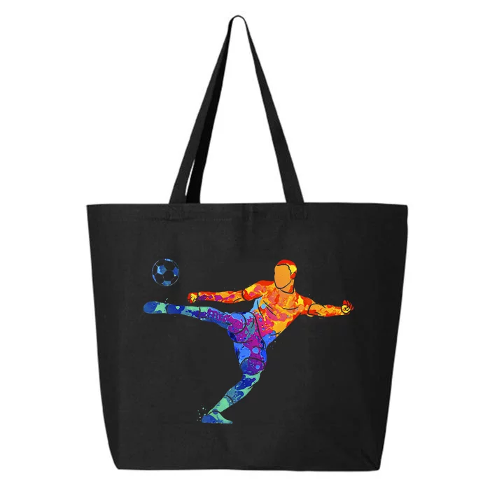 Soccer Athlete Sports Drawing 25L Jumbo Tote