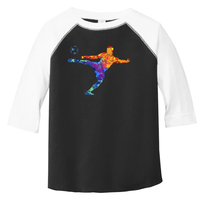 Soccer Athlete Sports Drawing Toddler Fine Jersey T-Shirt