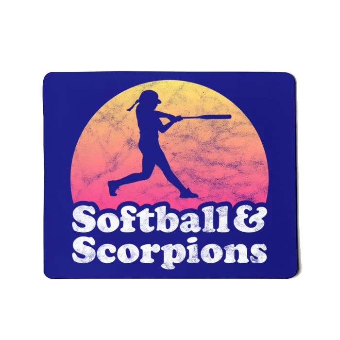 Softball And Scorpions Or Scorpion Gift Mousepad