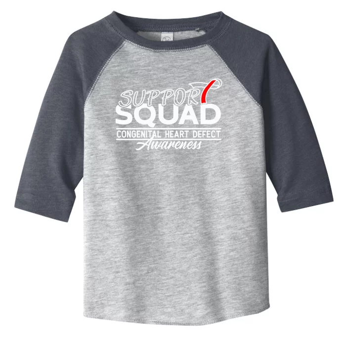 Support Awareness Squad I CHD Congenital Heart Defect Toddler Fine Jersey T-Shirt