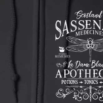 Sasenach Apothecary Full Zip Hoodie