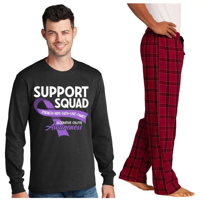 Support Awareness Squad I Ulcerative Colitis Ulcerosa Long Sleeve Pajama Set