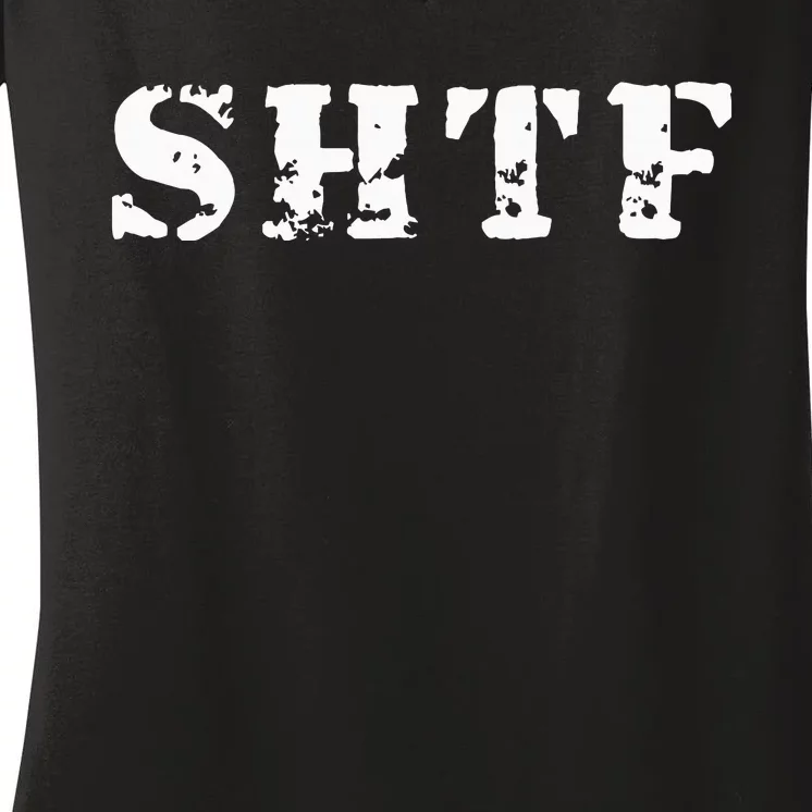 Shtf Armalite Style Women's V-Neck T-Shirt