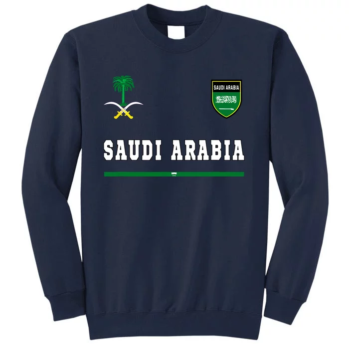 Saudi Arabia Sportsoccer Jersey Flag Football Tall Sweatshirt