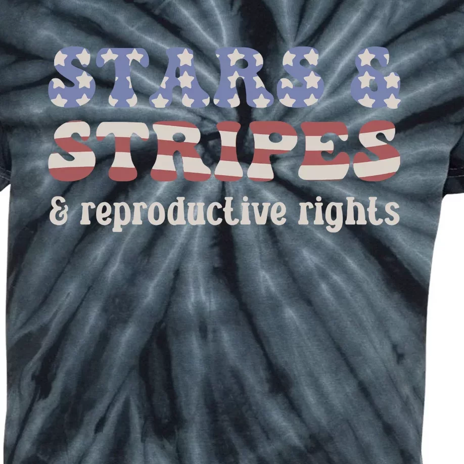 Stars And Stripes And Reproductive Rights Kids Tie-Dye T-Shirt