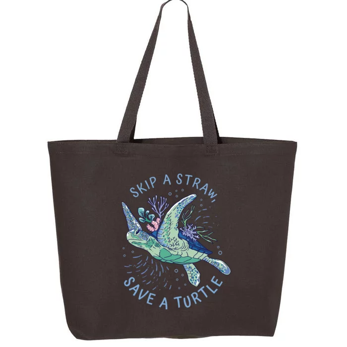 Skip A Straw Save A Turtle Ocean 25L Jumbo Tote