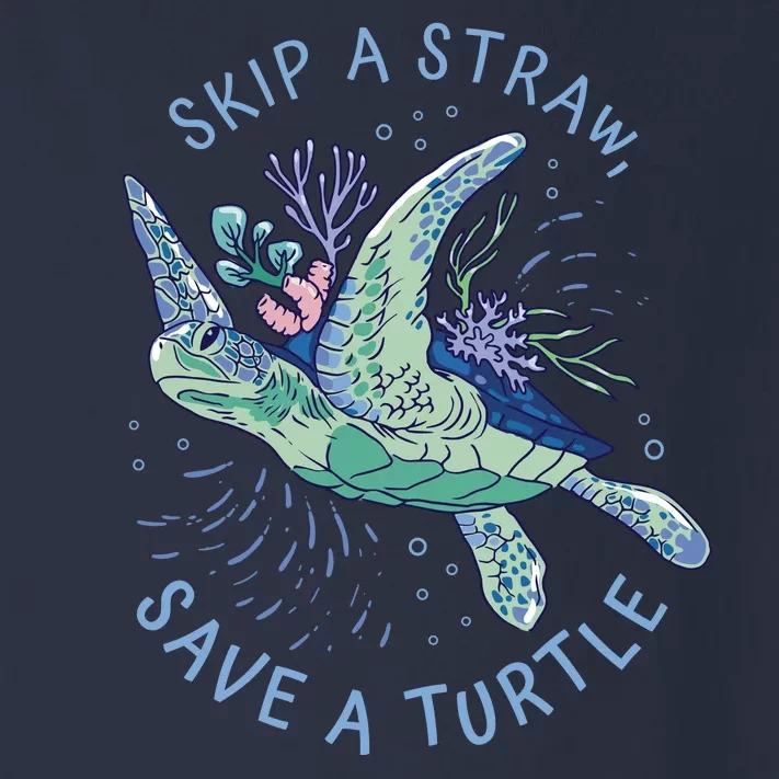 Skip A Straw Save A Turtle Ocean Toddler Long Sleeve Shirt