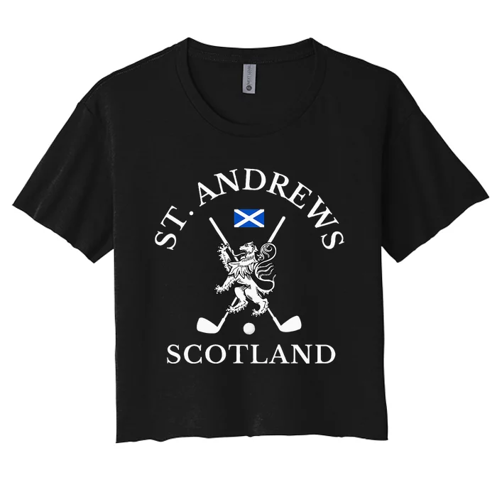 St. Andrews Scotland Golf Fan Women's Crop Top Tee