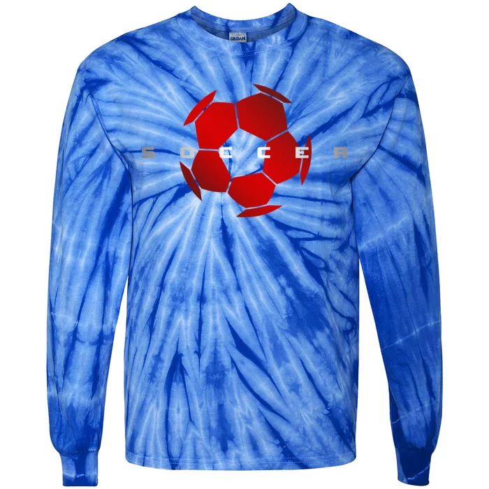 Soccer Apparel Soccer Player Gift Tie-Dye Long Sleeve Shirt