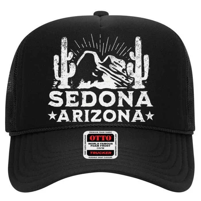 Sedona Arizona High Crown Mesh Trucker Hat