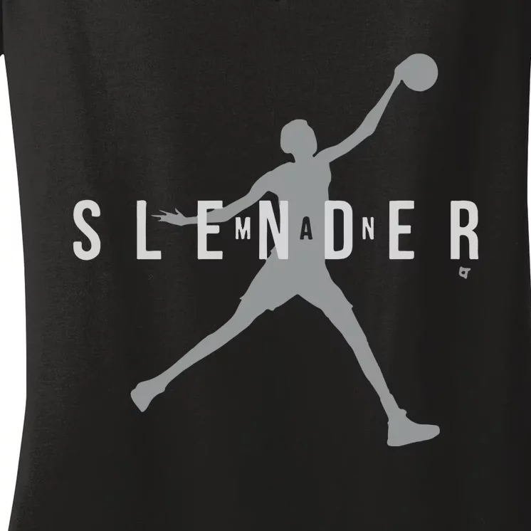 San Antonio Slenderman Women's V-Neck T-Shirt