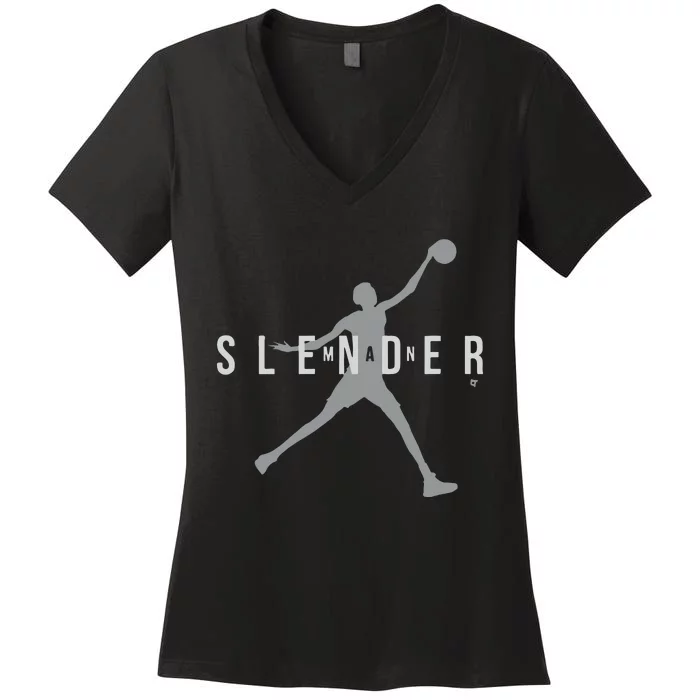 San Antonio Slenderman Women's V-Neck T-Shirt