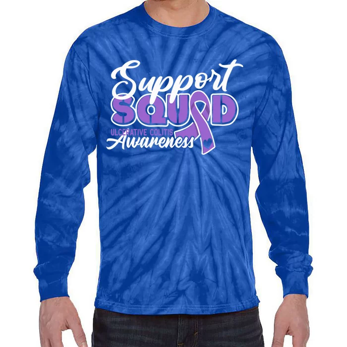 Support Awareness Squad I Ulcerative Colitis Ulcerosa Tie-Dye Long Sleeve Shirt