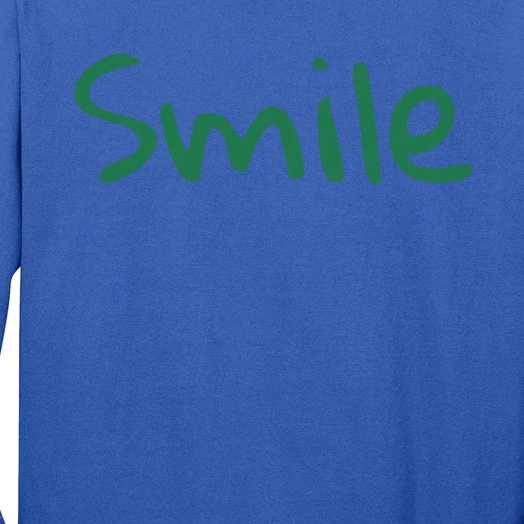 Smile At Someone National Smile Day Gift Tall Long Sleeve T-Shirt