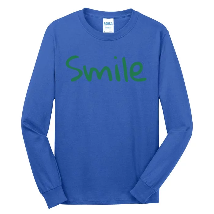 Smile At Someone National Smile Day Gift Tall Long Sleeve T-Shirt